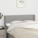 Tăblie de pat cu aripioare gri deschis 147x16x78/88 cm textil - WALTI WALTI