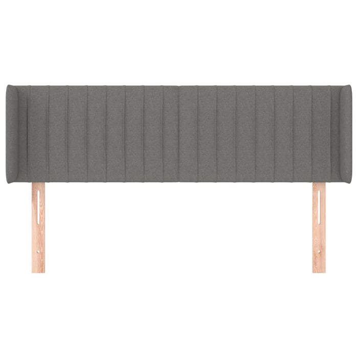 Tăblie de pat cu aripioare gri închis 147x16x78/88 cm textil - WALTI WALTI