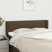 Tăblie de pat cu aripioare maro închis 147x16x78/88 cm textil - WALTI WALTI