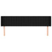 Tăblie de pat cu aripioare negru 163x16x78/88 cm textil - WALTI WALTI