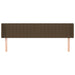 Tăblie de pat cu aripioare maro închis 163x16x78/88 cm textil - WALTI WALTI
