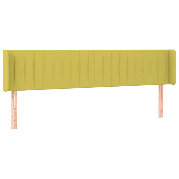 Tăblie de pat cu aripioare verde 163x16x78/88 cm catifea WALTI