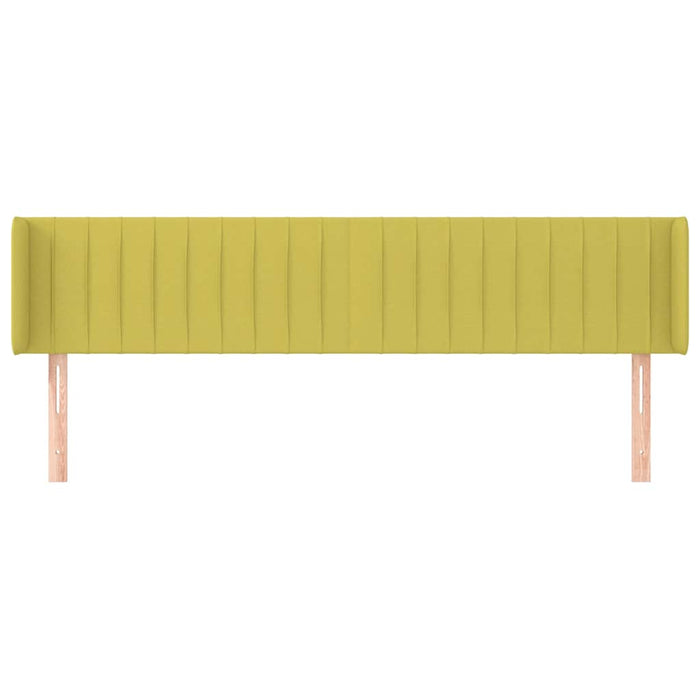 Tăblie de pat cu aripioare verde 163x16x78/88 cm catifea WALTI