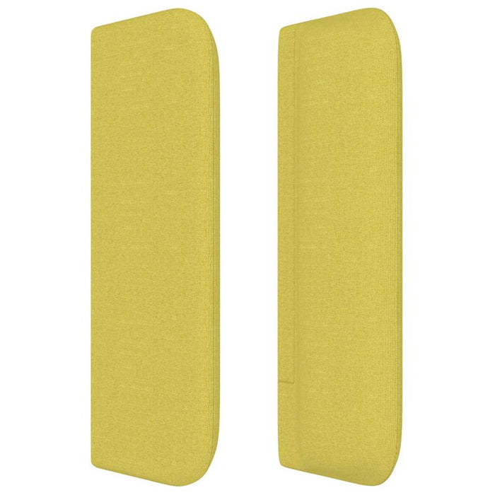Tăblie de pat cu aripioare verde 163x16x78/88 cm catifea WALTI