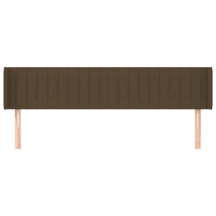 Tăblie de pat cu aripioare maro închis183x16x78/88 cm textil - WALTI WALTI