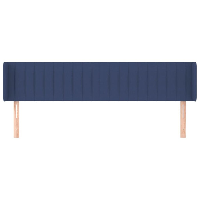 Tăblie de pat cu aripioare, albastru, 183x16x78/88 cm textil - WALTI WALTI