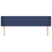 Tăblie de pat cu aripioare, albastru, 183x16x78/88 cm textil - WALTI WALTI
