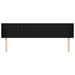 Tăblie de pat cu aripioare negru 203x16x78/88 cm textil - WALTI WALTI