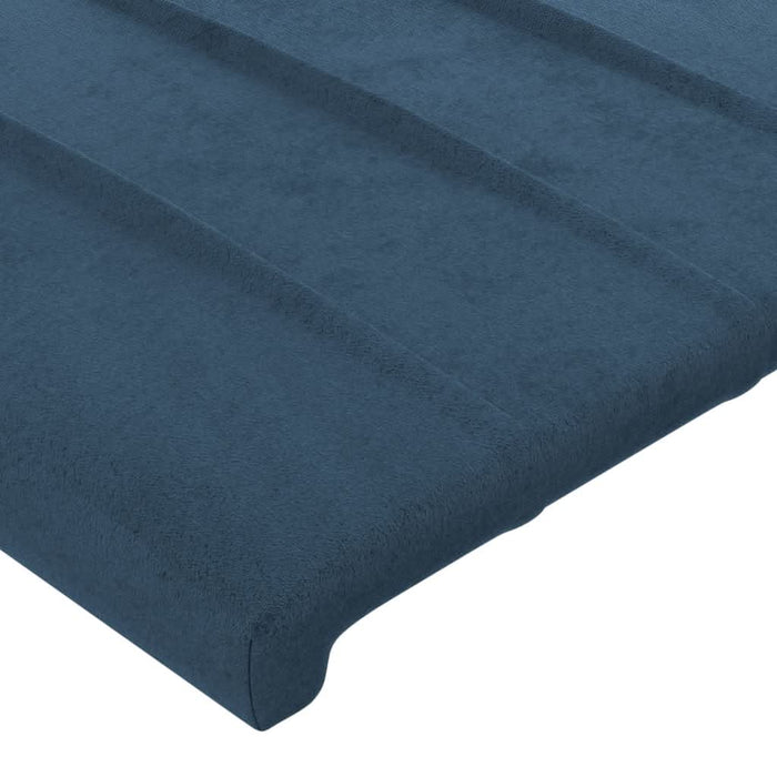 Tăblie pat cu aripioare albastru închis 83x16x78/88 cm catifea - WALTI WALTI