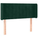 Tăblie de pat cu aripioare verde închis 103x16x78/88 cm catifea - WALTI WALTI