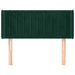 Tăblie de pat cu aripioare verde închis 103x16x78/88 cm catifea - WALTI WALTI