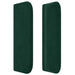 Tăblie de pat cu aripioare verde închis 103x16x78/88 cm catifea - WALTI WALTI