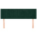 Tăblie de pat cu aripioare verde închis 147x16x78/88 cm catifea - WALTI WALTI