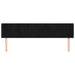 Tăblie de pat cu aripioare negru 163x16x78/88 cm catifea - WALTI WALTI