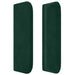 Tăblie de pat cu aripioare verde închis 203x16x78/88 cm catifea - WALTI WALTI
