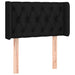 Tăblie de pat cu aripioare negru 83x16x78/88 cm textil - WALTI WALTI