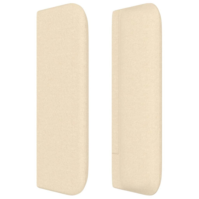 Tăblie de pat cu aripioare crem 83x16x78/88 cm textil WALTI