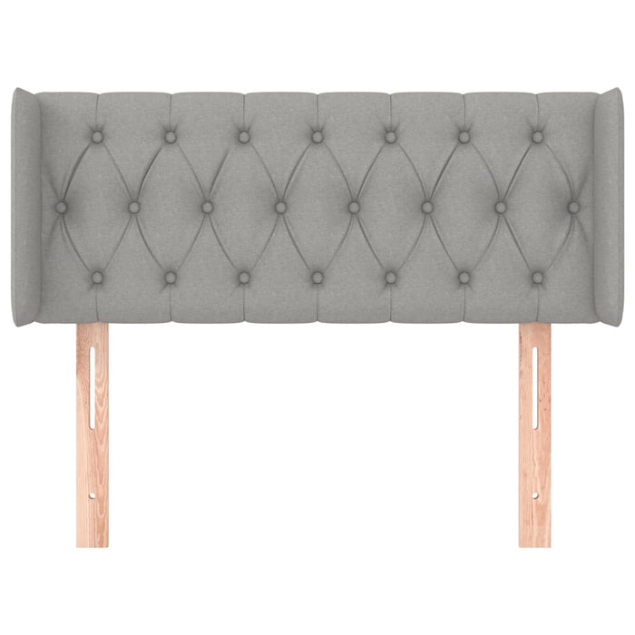 Tăblie de pat cu aripioare gri deschis 93x16x78/88 cm textil - WALTI WALTI