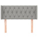 Tăblie de pat cu aripioare gri deschis 93x16x78/88 cm textil - WALTI WALTI