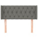 Tăblie de pat cu aripioare gri închis 93x16x78/88 cm textil - WALTI WALTI