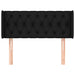 Tăblie de pat cu aripioare negru 93x16x78/88 cm textil - WALTI WALTI