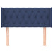 Tăblie de pat cu aripioare albastru 93x16x78/88 cm textil - WALTI WALTI
