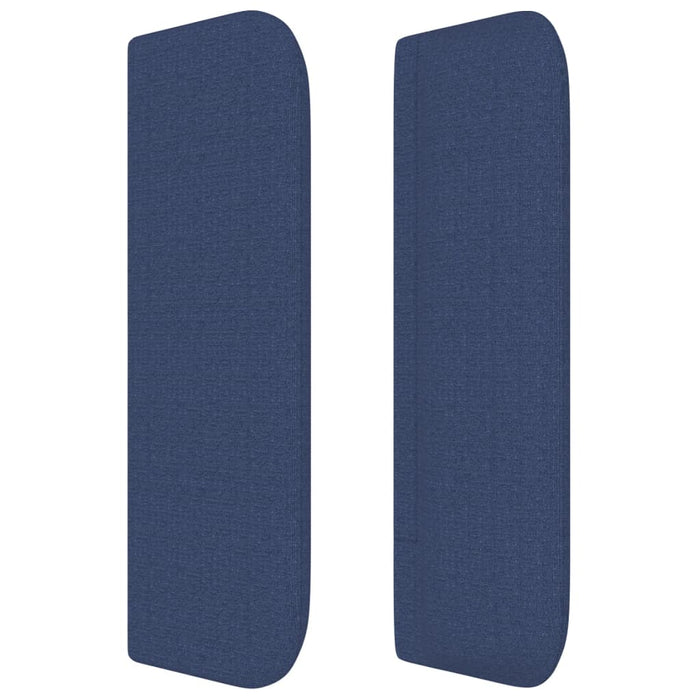 Tăblie de pat cu aripioare albastru 93x16x78/88 cm textil - WALTI WALTI
