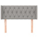 Tăblie de pat cu aripioare gri deschis 103x16x78/88 cm textil - WALTI WALTI