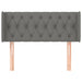 Tăblie de pat cu aripioare gri închis 103x16x78/88 cm textil - WALTI WALTI