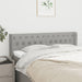 Tăblie de pat cu aripioare gri deschis 147x16x78/88 cm textil - WALTI WALTI