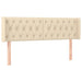 Tăblie de pat cu aripioare crem 147x16x78/88 cm textil - WALTI WALTI