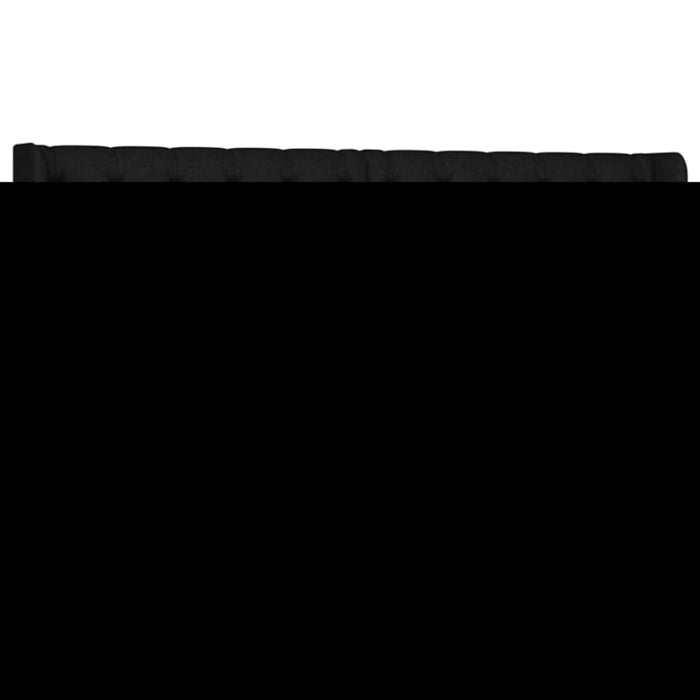 Tăblie de pat cu aripioare negru 163x16x78/88 cm textil - WALTI WALTI