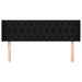 Tăblie de pat cu aripioare negru 163x16x78/88 cm textil - WALTI WALTI