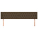 Tăblie de pat cu aripioare maro închis183x16x78/88 cm textil - WALTI WALTI