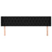 Tăblie de pat cu aripioare negru 203x16x78/88 cm textil - WALTI WALTI