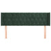 Tăblie de pat cu aripioare verde închis 147x16x78/88 cm catifea - WALTI WALTI