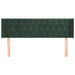 Tăblie de pat cu aripioare verde închis 163x16x78/88 cm catifea - WALTI WALTI