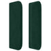 Tăblie de pat cu aripioare verde închis 203x16x78/88 cm catifea - WALTI WALTI