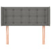 Tăblie de pat cu aripioare gri închis 83x16x78/88 cm textil - WALTI WALTI