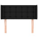 Tăblie de pat cu aripioare negru 83x16x78/88 cm textil - WALTI WALTI
