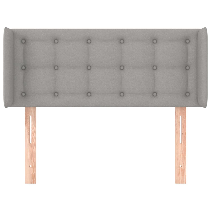 Tăblie de pat cu aripioare gri deschis 93x16x78/88 cm textil - WALTI WALTI