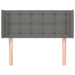 Tăblie de pat cu aripioare gri închis 93x16x78/88 cm textil - WALTI WALTI