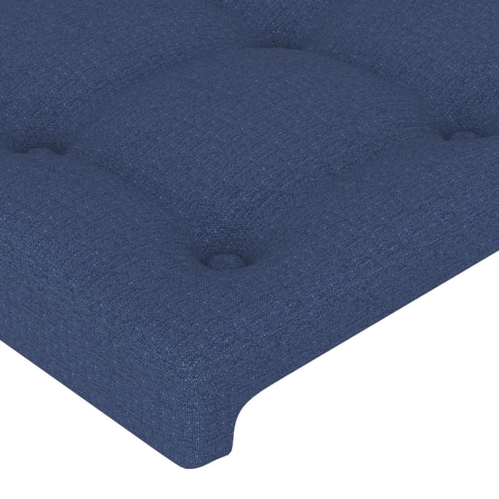 Tăblie de pat cu aripioare albastru 93x16x78/88 cm textil - WALTI WALTI