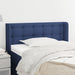 Tăblie de pat cu aripioare albastru 93x16x78/88 cm textil - WALTI WALTI