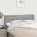 Tăblie de pat cu aripioare gri deschis 147x16x78/88 cm textil - WALTI WALTI
