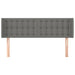 Tăblie de pat cu aripioare gri închis 147x16x78/88 cm textil - WALTI WALTI