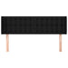 Tăblie de pat cu aripioare negru 147x16x78/88 cm textil - WALTI WALTI