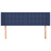Tăblie de pat cu aripioare, albastru, 147x16x78/88 cm textil - WALTI WALTI