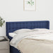 Tăblie de pat cu aripioare, albastru, 147x16x78/88 cm textil - WALTI WALTI