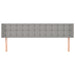 Tăblie de pat cu aripioare gri deschis 163x16x78/88 cm textil - WALTI WALTI